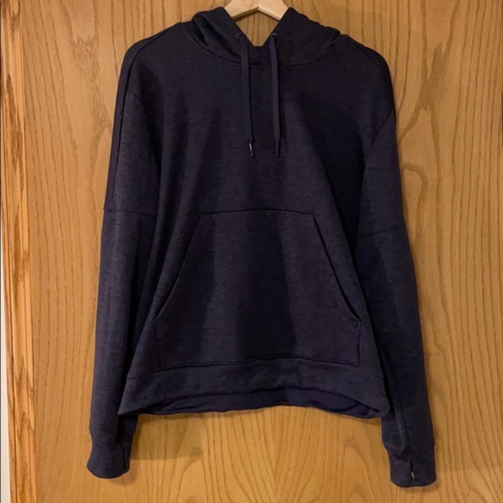 Adidas Navy Blue Pullover Hoodie Sweatshirt!
